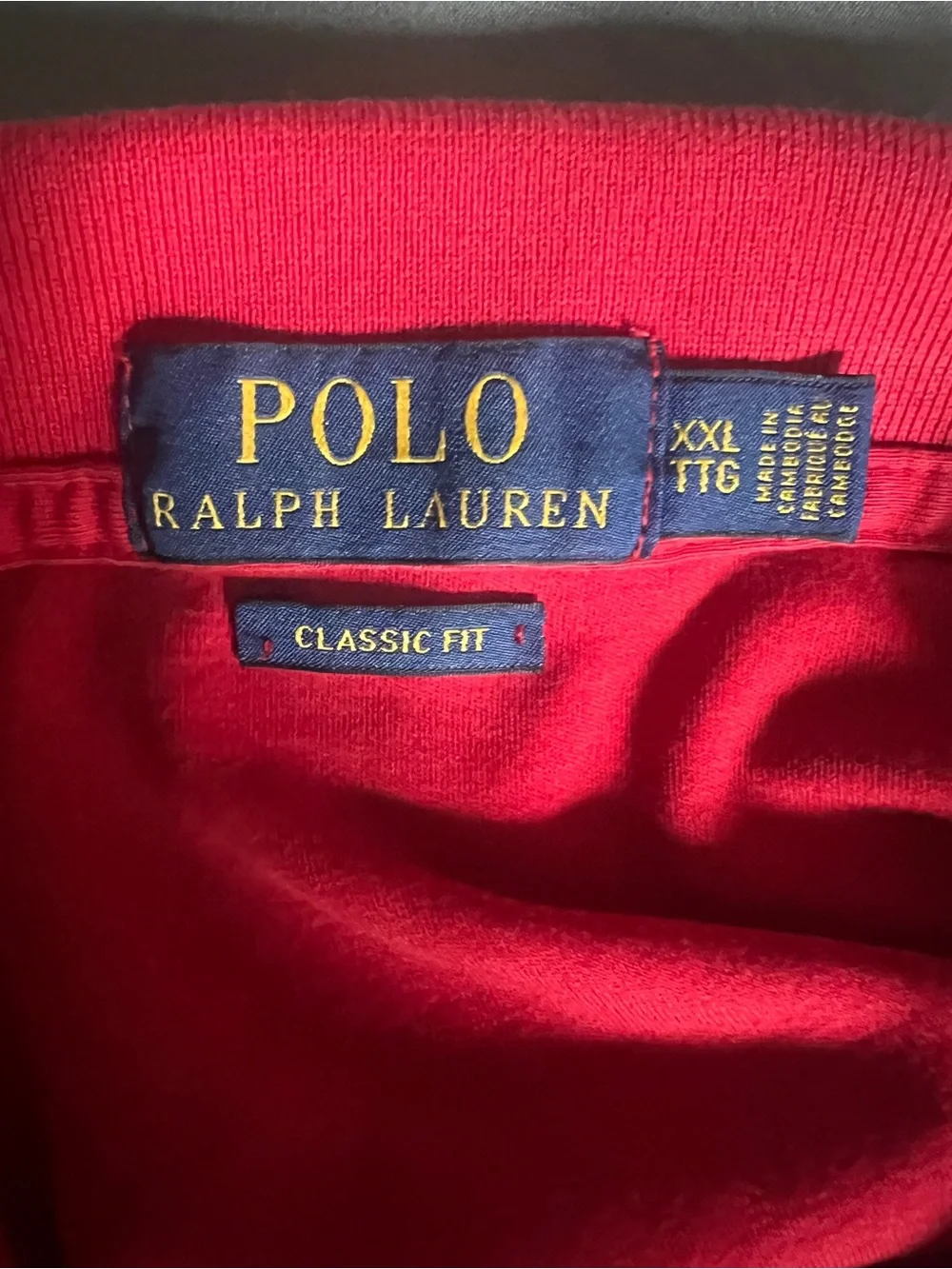 Ralph Lauren Men’s Red Polo Shirt Classic Fit